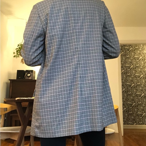 Mango Structured Suit Plaid Check Blazer - Picture 5 of 12